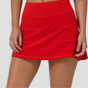 Lululemon Red Tennis Skirt 4 Tall